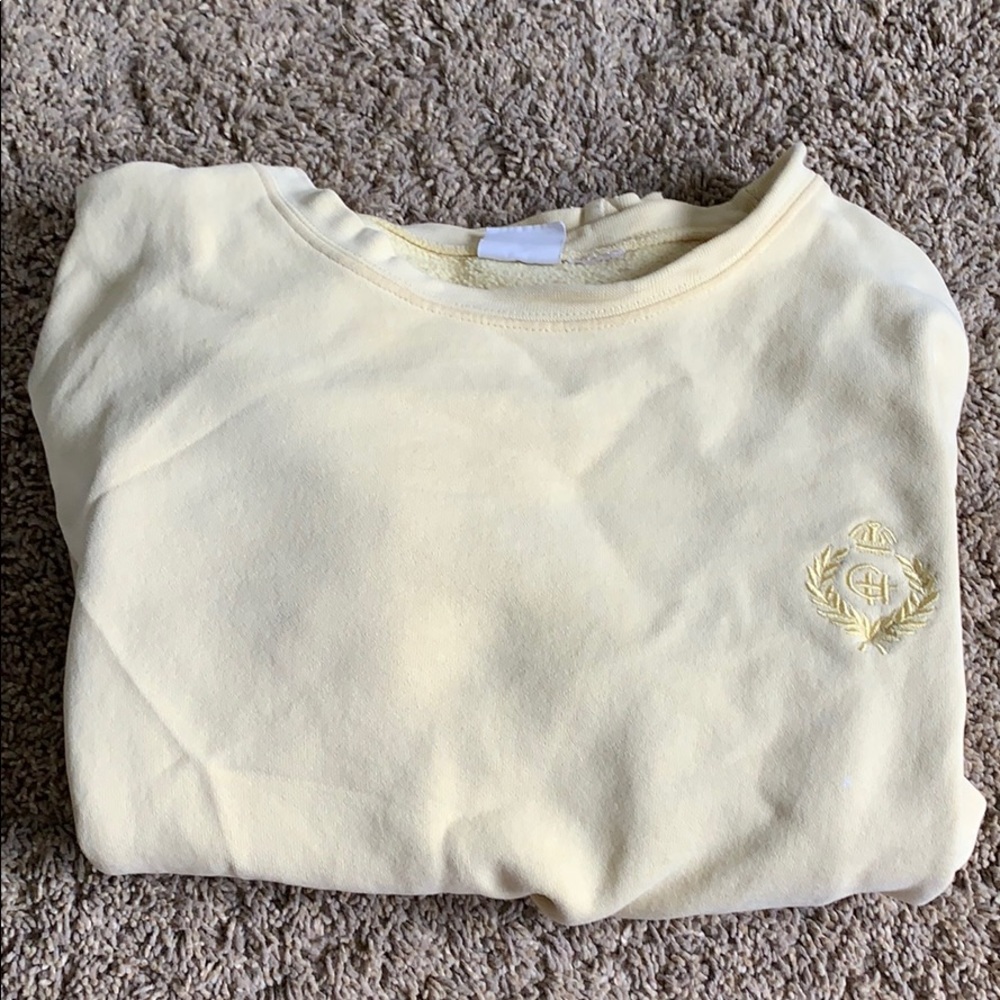 thrifted cherokee women cropped sweater
